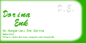 dorina enk business card